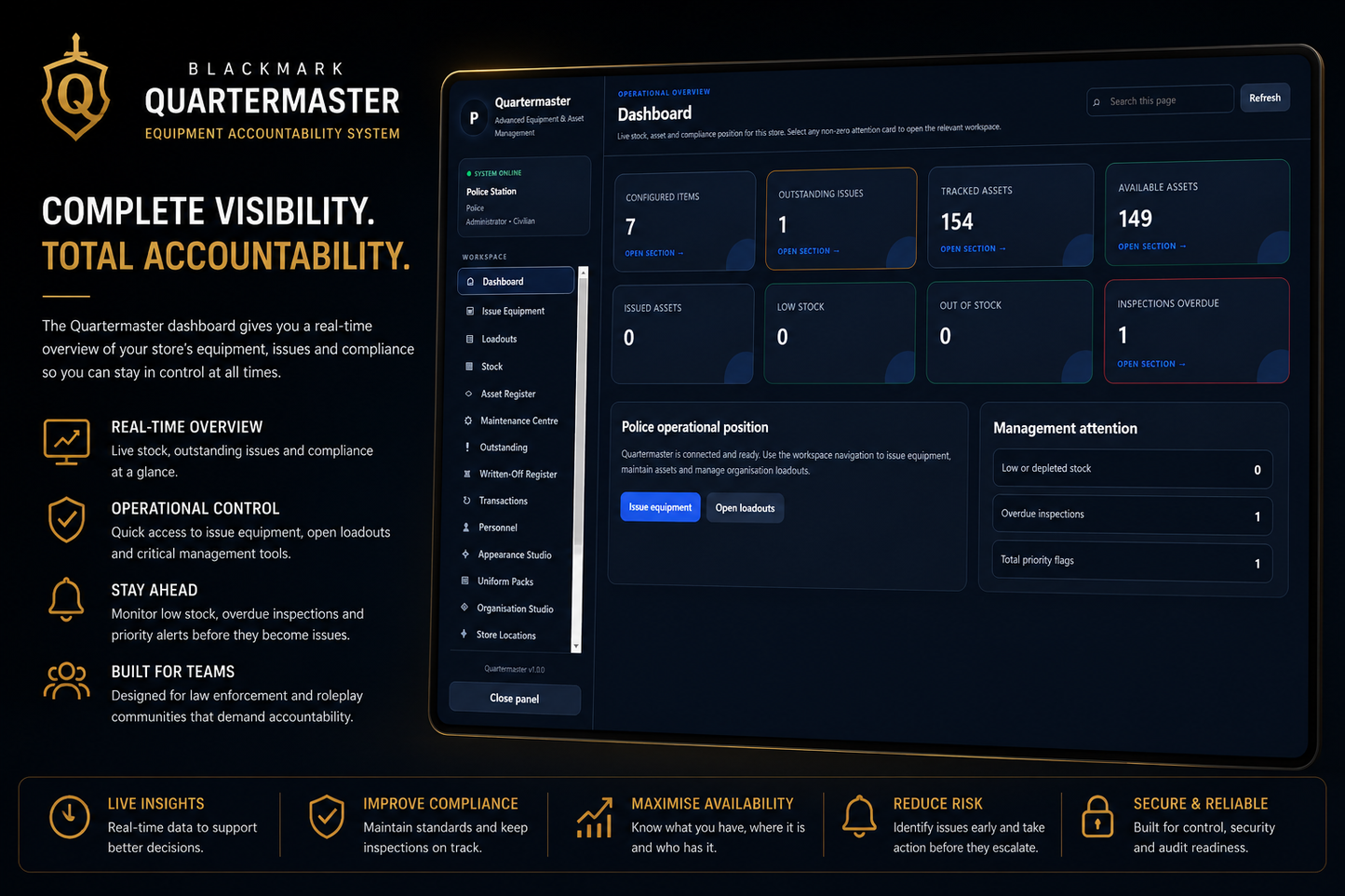 Quartermaster V1.0.0